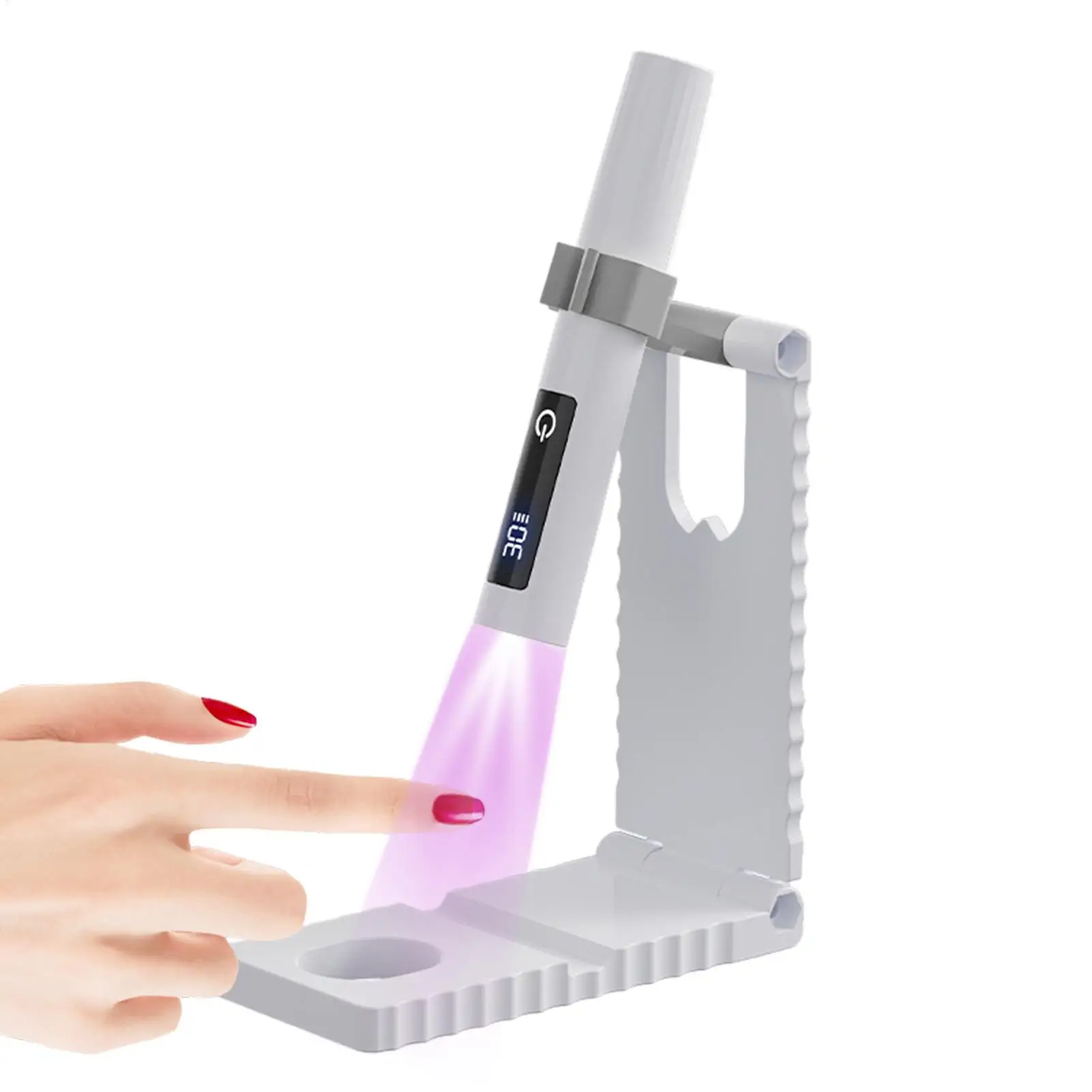 Mini UV Light Cure Nagels Lamp Timing Display Nagellamp Handheld Mini Familie Sneldrogende Zaklamp Pen Nageldroger Machine
