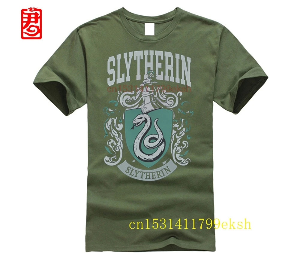 custom printed cotton O neck T-shirt best selling Slytherins T Shirt