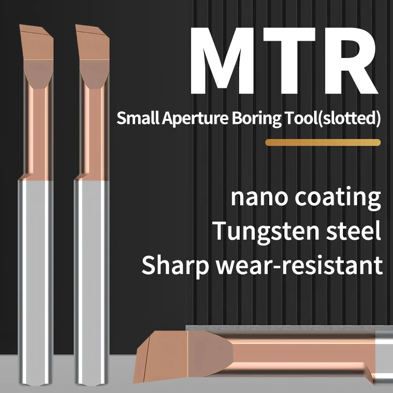 GULING 1PCS CNC Carbide Tungsten Steel Small Bore Boring Knife Mini MTR3 MTR5 MTR6 Stainless Steel Aluminum Machining Centers