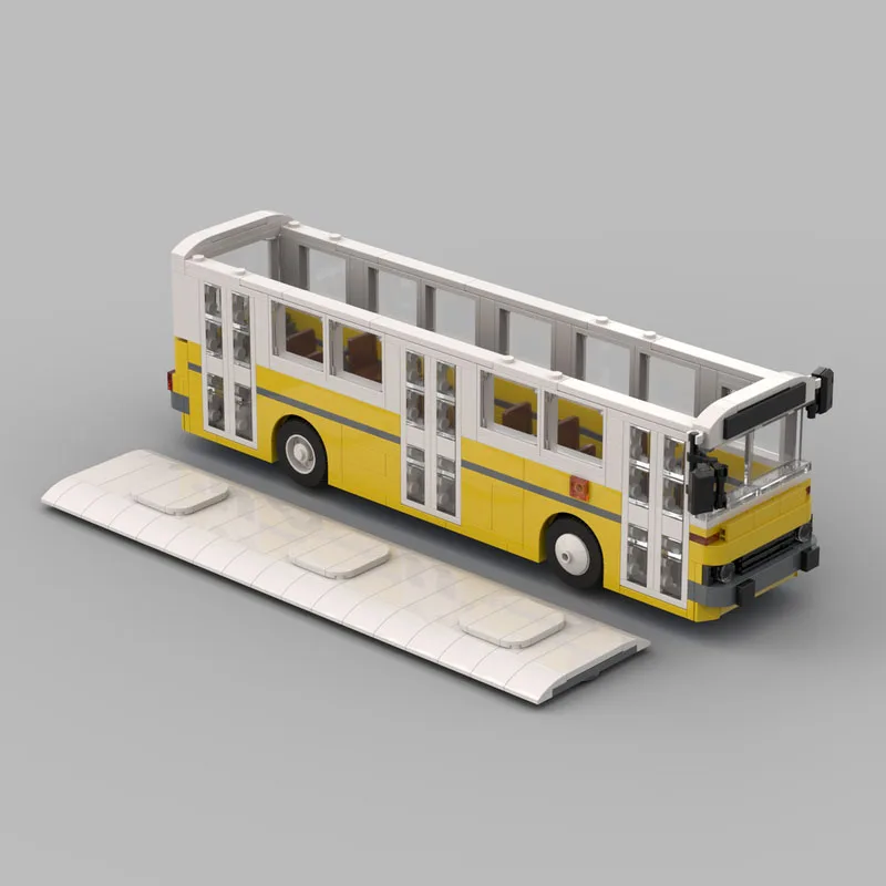 MOC-66285 City Transport Bus Building Block Model• 551 Parts: MOC Creative Toys Kids Birthday Building Blocks Toy Gifts