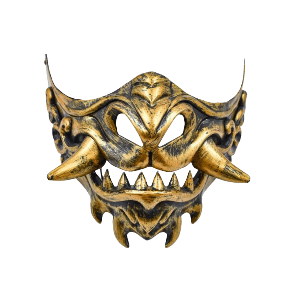 

Half Face Cosplay Red Prajna Mask Dress Up Funny Samurai Cosplay Mask 3D Masquerade Japanese Mask Toy Children's Toys