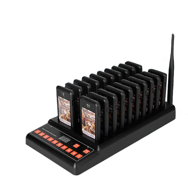 KSXQ20 Wireless Smart Pager Restaurant Queue Restaurant Equipments Transceiver Queuing System Pager