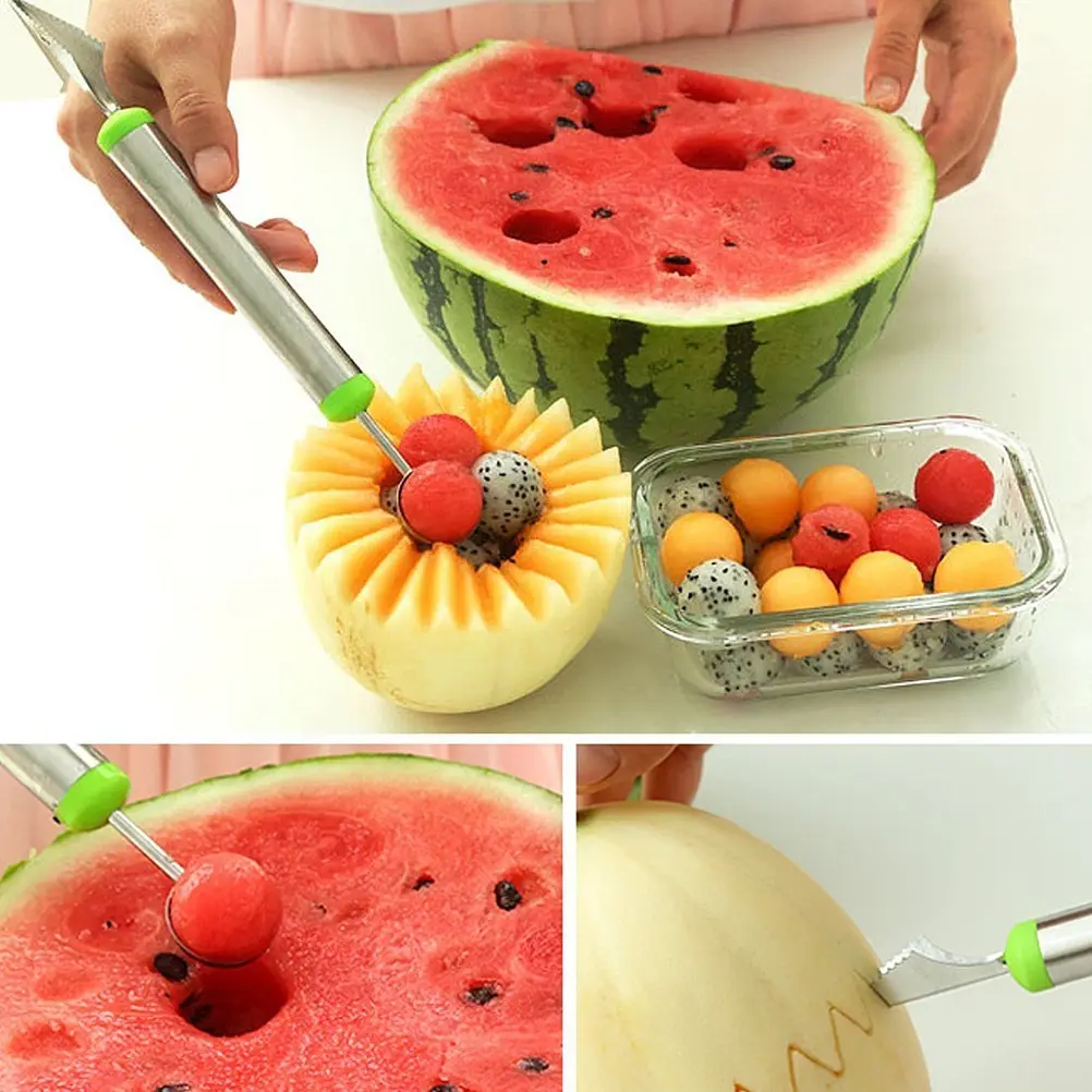 Fruit Platter Carving Knife Melon Baller Spoon Ice Cream Scoop Watermelon kitchen gadgets accessories Slicer Tools