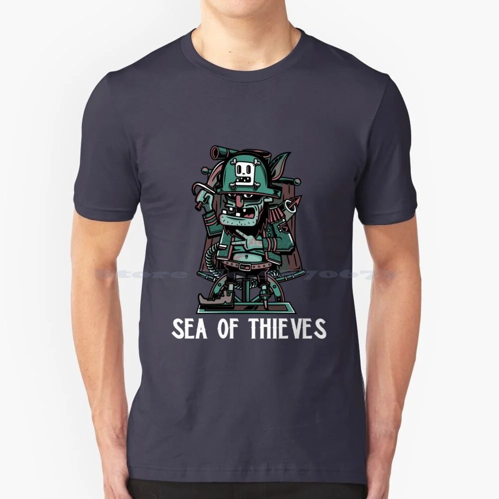 Sea Of Theves T Shirt 100% Cotton Tee We Sail Together Pirates Gaming Pc Ship Gold Coop Fun Galleon Sot Crew Kraken Ocea Ps4