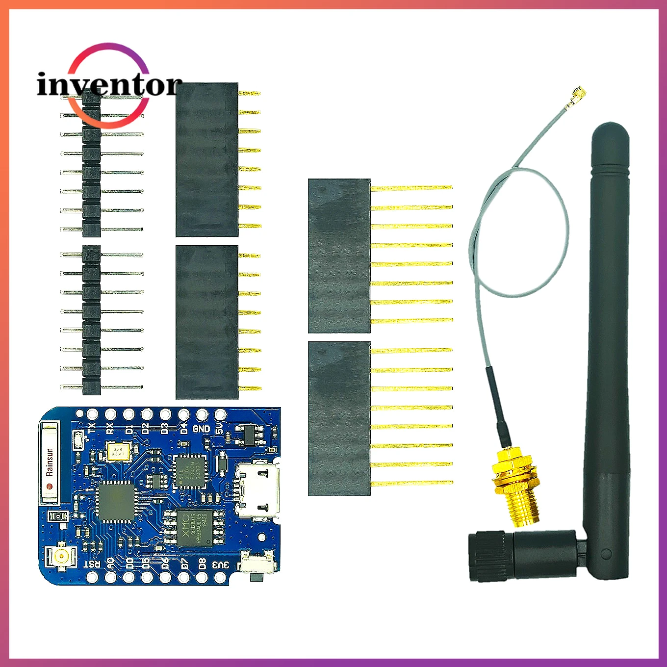 WEMOS D1 Mini Pro 4M 16M Bytes External Antenna Connector NodeMCU Based ESP8266 ESP-8266EX CP2104 WIFI Development Board Micro