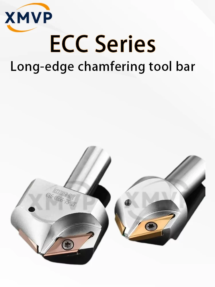 ECC17005R CNC Long‑Edge Chamfering Tool, 16&32 Shank, 30° 45° 60°, Fit XCET310404 Inserts