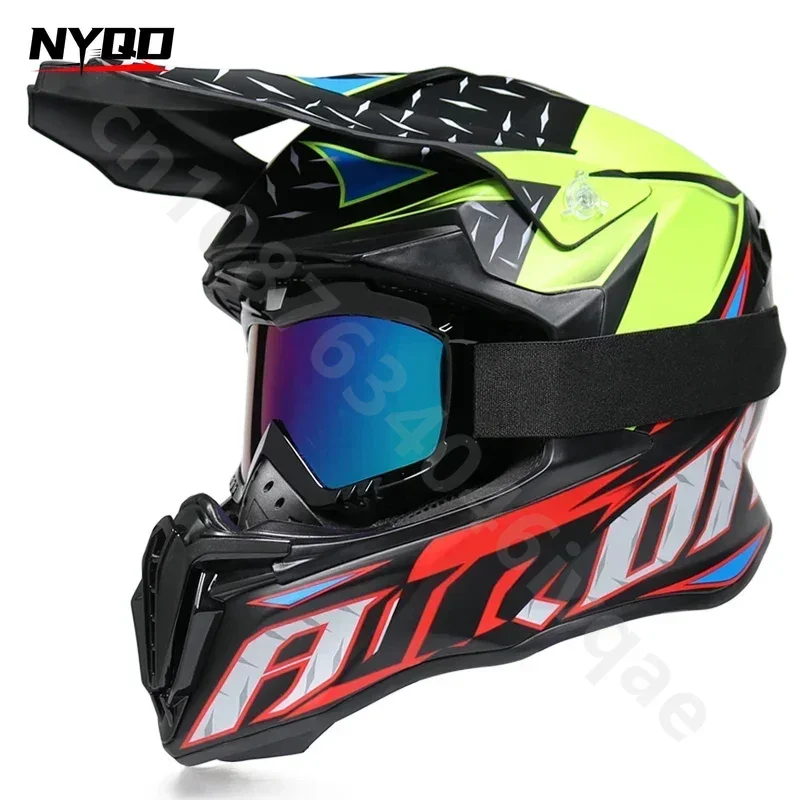 Motocross Rally Racing Helmet Motorcycle Riding Head Protective Off-Road Helm Women Men Cascos Para Motos