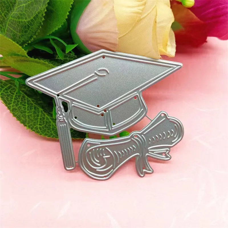 Graduation Doctoral Cap Cutting Dies Scrapbooking Carbon Steel Embossing Engraving Cutting Knife Mold DIY Handmade Knife Mold