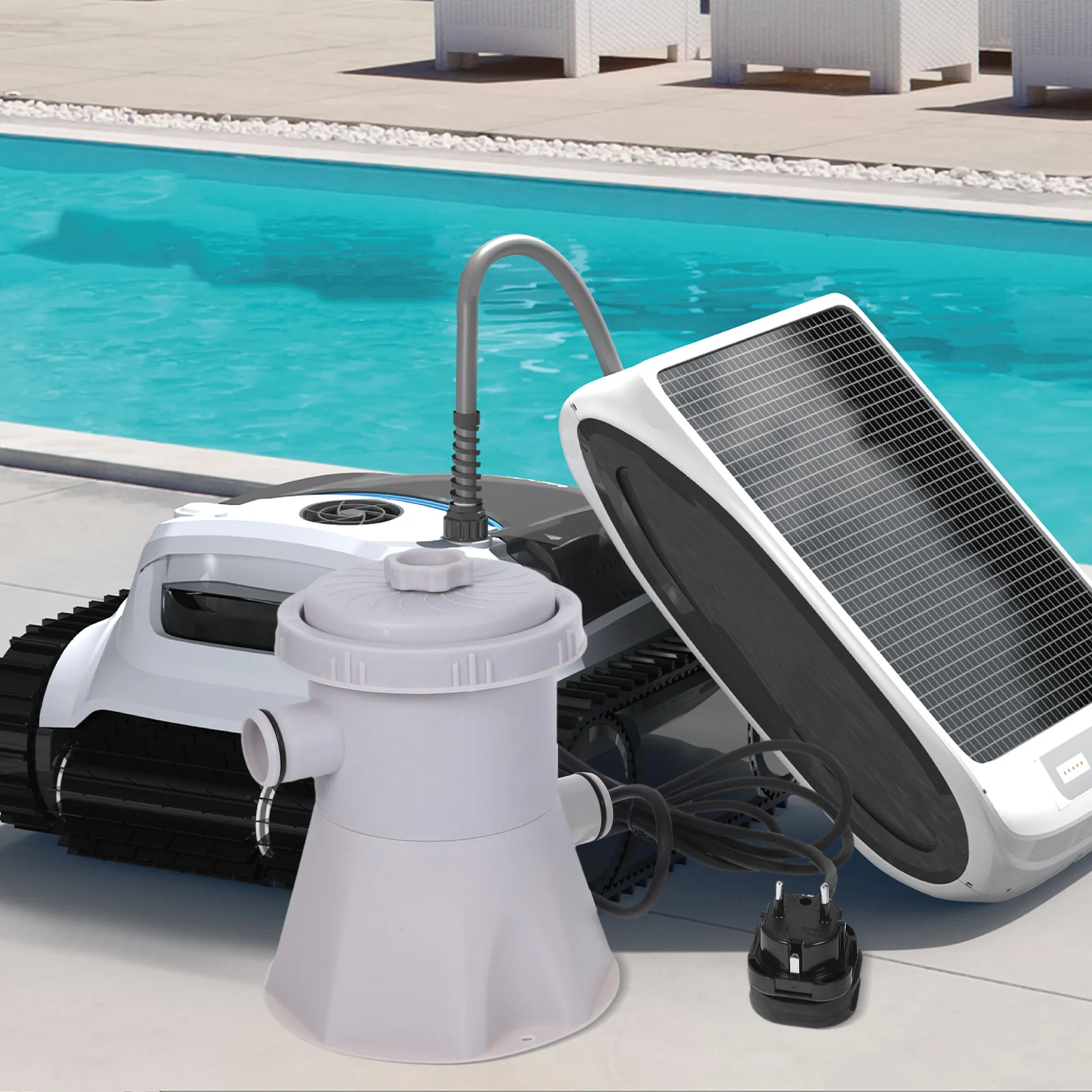 

Electric Pool Filter Pump Automatic Circulation Filtration Quiet Energy-Saving Efficient Impurity Removal Suitable For Indoor