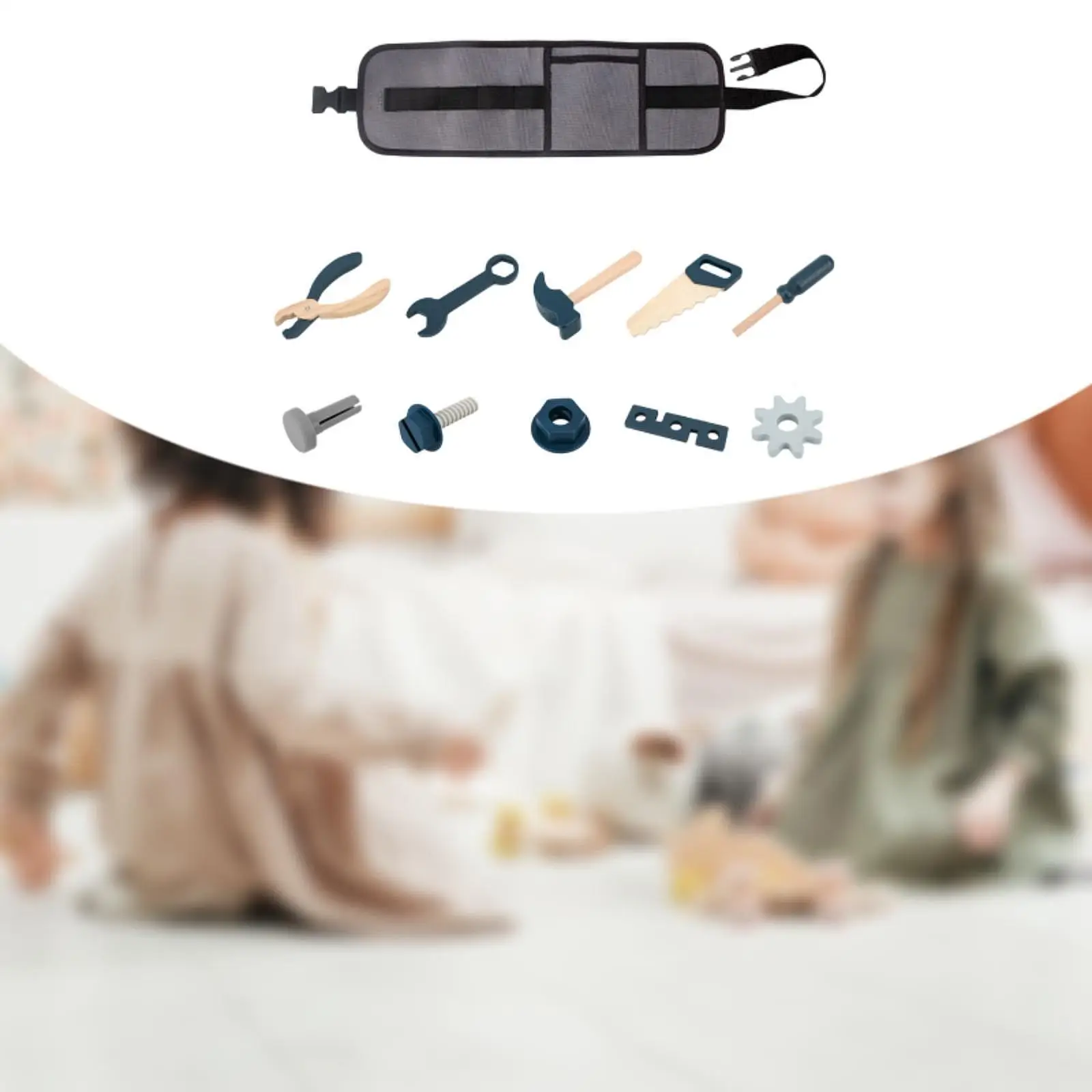 Ensemble d'outils pour enfants, outils pour garçons et filles, ensemble de jeu de simulation en bois, jouets de jeu de rôle, outils de Construction pour bricolage