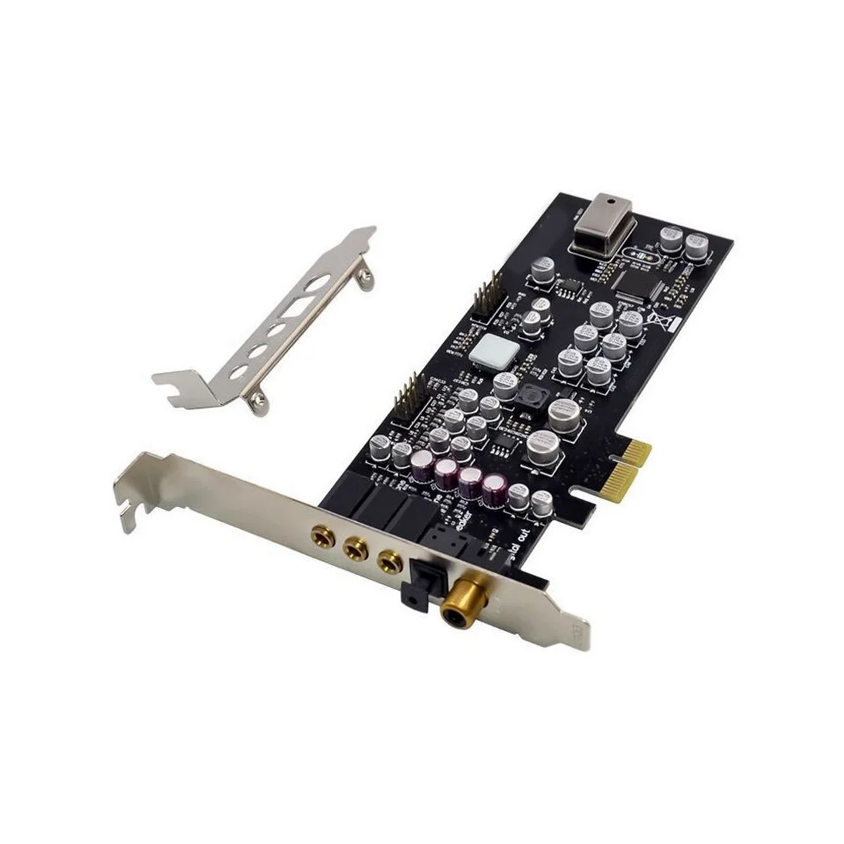 

PCIe X1 CM8828 7.1CH E-Sports Video Live Broadcast Lossless Dts Sound Card Fiber Optic Coaxial Sound Card Module