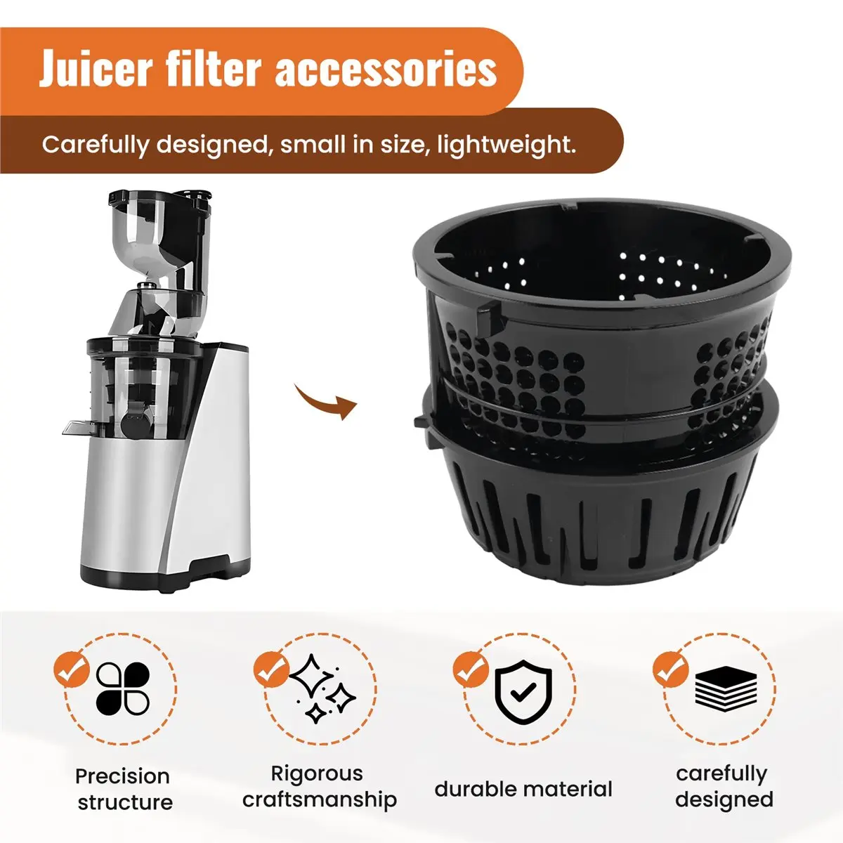 #61R Combination Filter for MIUI Juicer, MIUI Juicer Accessories,for MIUI Juicer,(ABS)