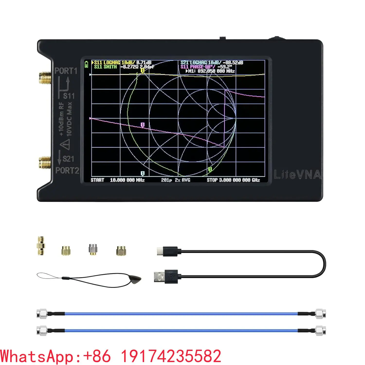 VNA-64 50KHz-6.3GHz Vector Network Analyzer VNA Antenna Analyzer with 3.95