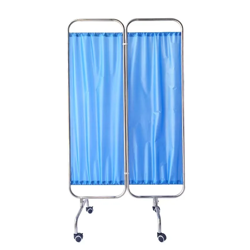 المرضى الطبيين 3 أضعاف شاشة الحرس سرير المستشفى شاشات جانبية الفولاذ المقاوم للصدأ #2