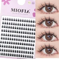 1 caja/160 grupos de pestañas de visón Natural 3D ruso extensión de pestañas individuales MS grupo de pestañas herramienta de maquillaje pestañas al por mayor