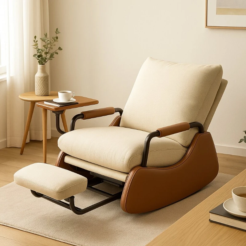 

Modern Corduroy Multi-Color Rocking Chair Lazy Recliner Single-Person Sofa Living Room Anti-Tip with Adjustable Backrest 2025 St