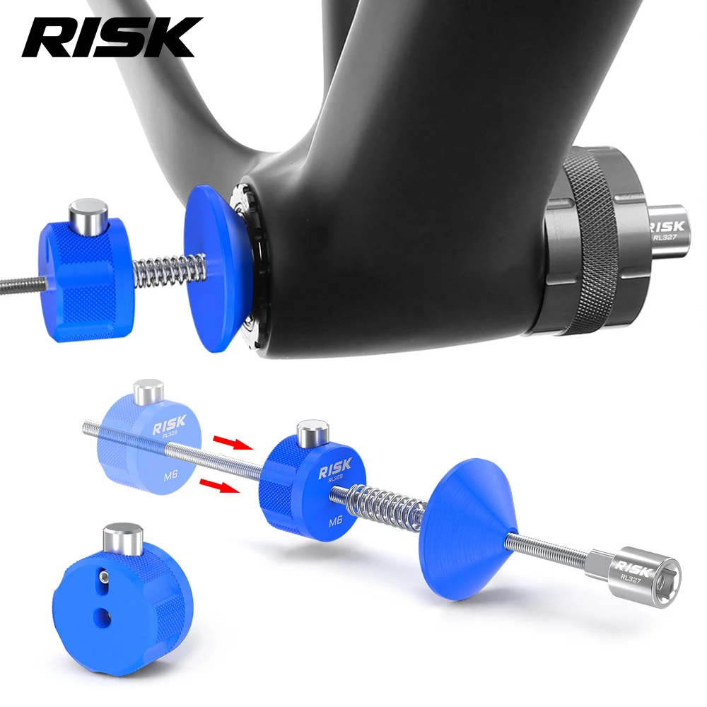 Risk T45 T47 B​icycle Quick-release Anti Drop Auxiliary Tool Bike Bottom Bracket Sleeve Lock Cover Install Disassembly Tool