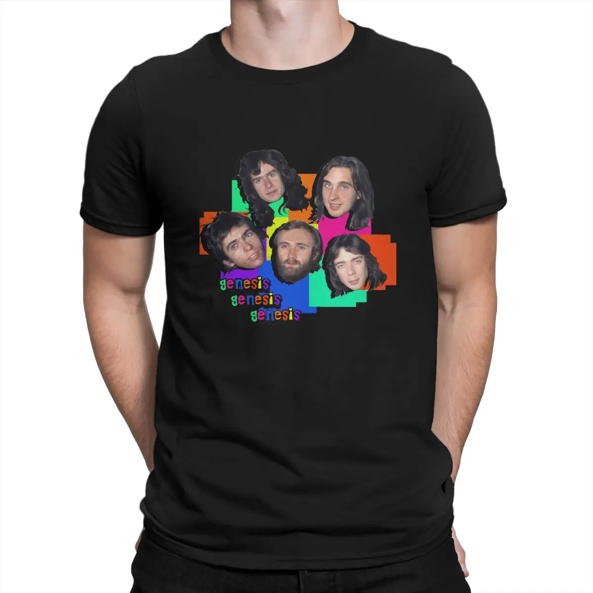 One Of The Most Successful Rock Bands Of The 70s, 80s Men T Shirts Genesis Awesome Tee Shirt Short Sleeve T-Shirts Cotton