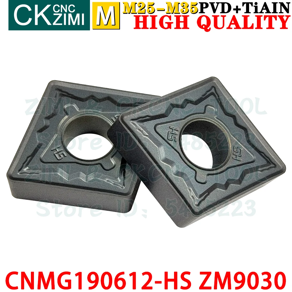 CNMG190612-HS ZM9030 CNMG 190612 HS ZM9030 Carbide Inserts External Turning Inserts Tools CNC metal lathe Turning cutter tools