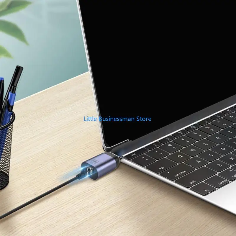 Typ-C-auf-RJ45-Ethernet-Adapter, USB-C-auf-RJ45, unterstützt Ethernet-Netzwerke M76A – Detail 2