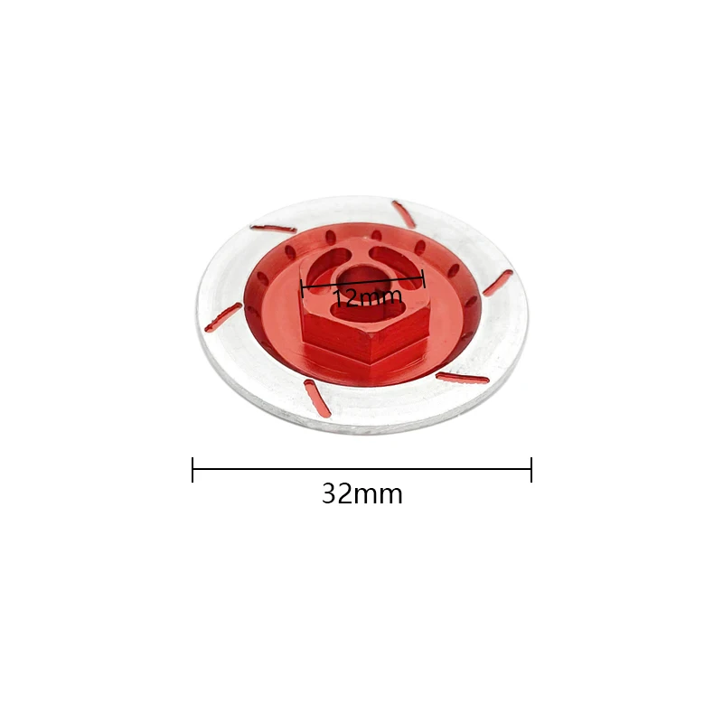 4 sztuk aluminium aluminiowy hamulec tarcza koła obręcz Box Adapter sześciokątny 12mm dla tamiya tt-01 tt02 HPI HSP 94123 1/10 RC na wyścigi drogowe
