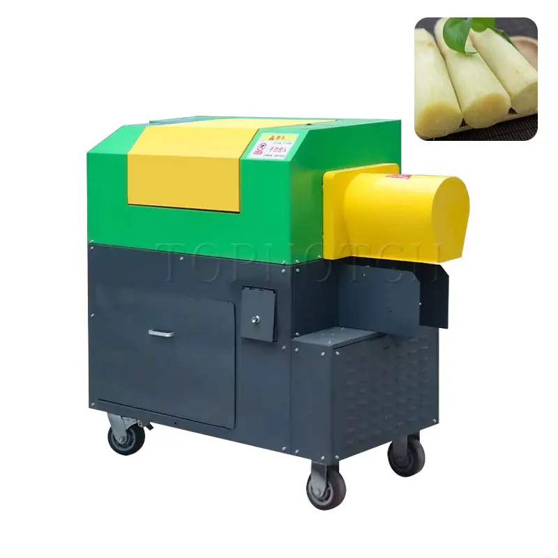 Commerciall Automatic Electric Sugar Cane Peeler Equipment Sugarcane Peeling Machine For Sale