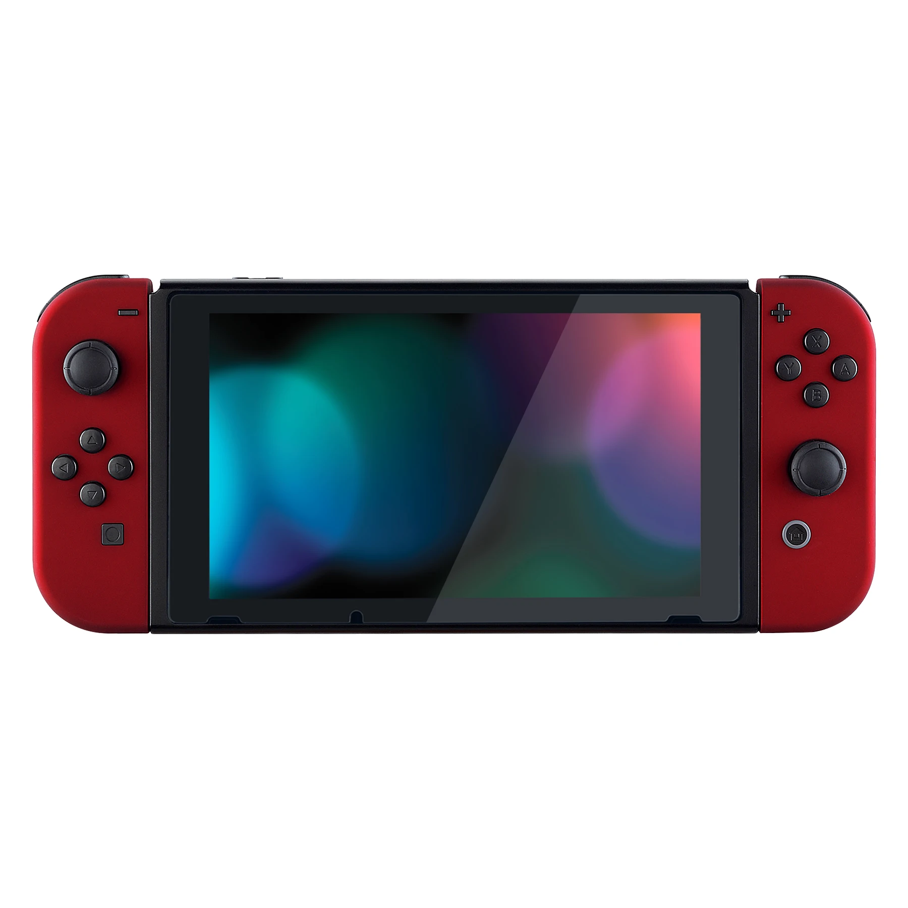 Casing Kerangka Kustom Tombol Set Lengkap untuk Nintendo Switch JoyCon & OLED JoyCon Pengganti Sangat Ketat Warna Merah dengan Sentuhan Lembut