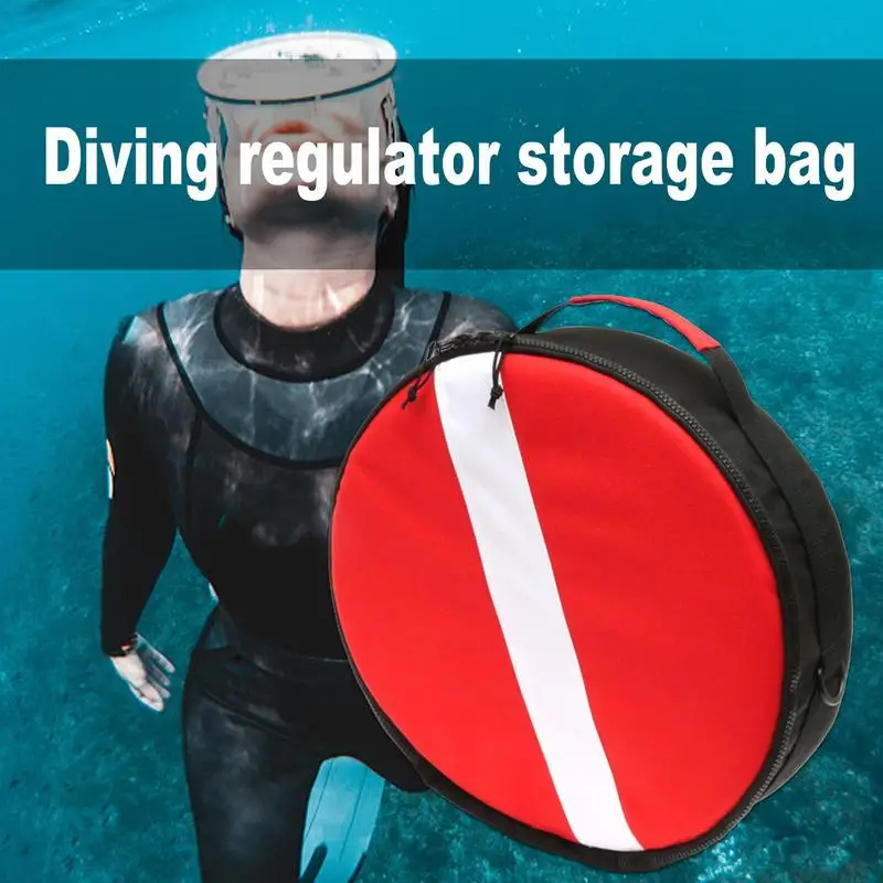 Snorkel Duiktas Nylon Duikregelaar Schuim Beschermhoes Accessoires Draag rugzak Ritsontwerp met schouderriem Voor