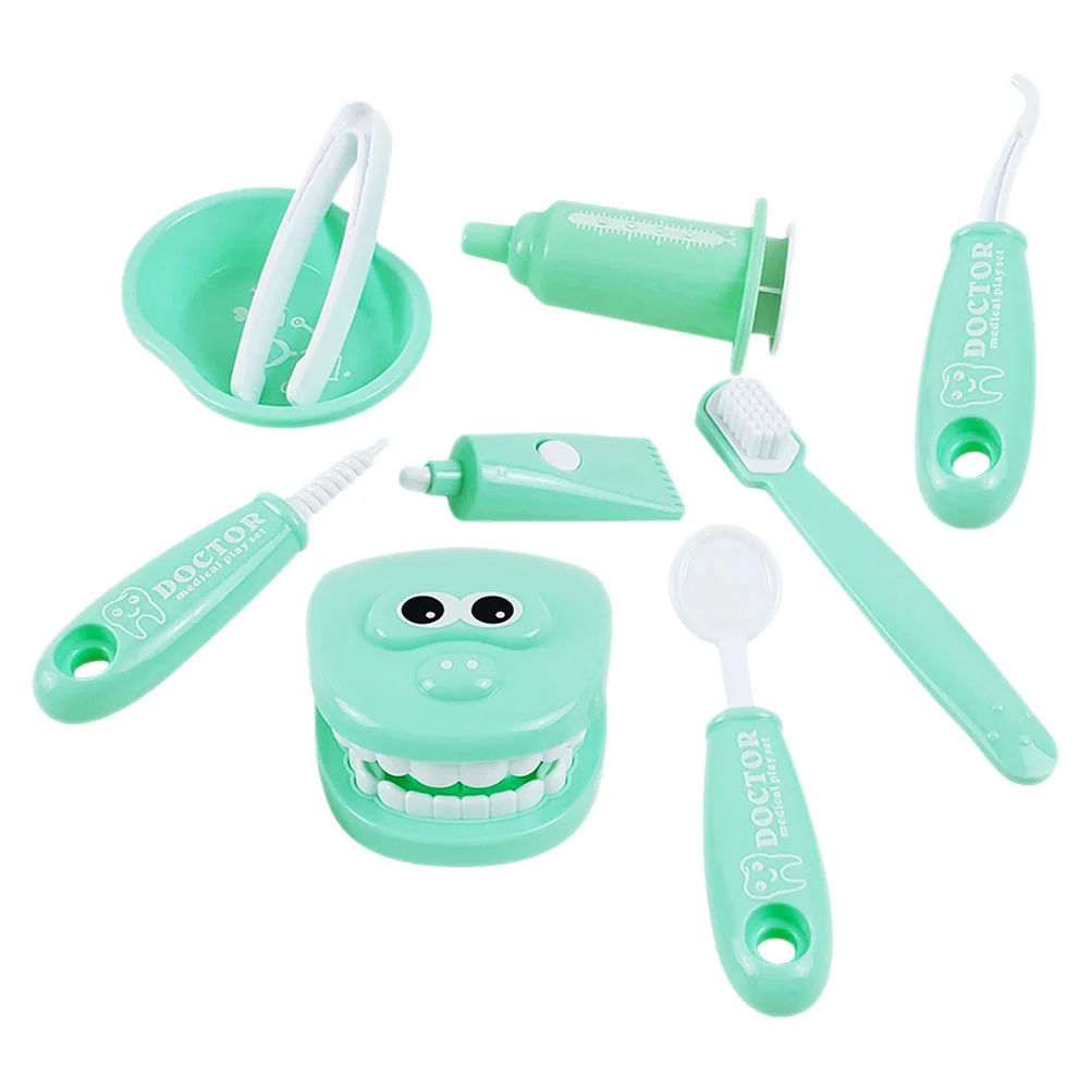 Children's Oral Toys Play Dentists Dental Tool Kits for Toddlers B Kids Pretend Favor Puzzle Playset Doctor