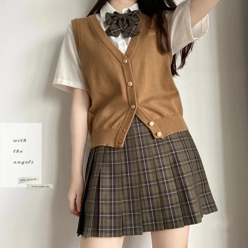 Japão Uniforme Veste Trajes Anime Cosplay Camisola de Algodão Cardigan Menina Da Escola Roupas Estudante Jk Dk Seifuku Faculdade Coreano