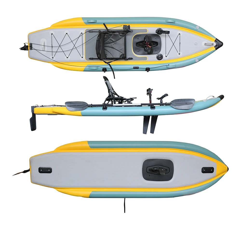 Opvouwbare opblaasbare PVC zit - Fishing Kayak Sit On Top recensie en prijs