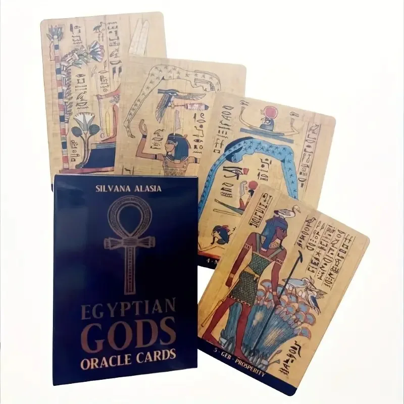 Egyptian Gods Oracle Cards - Tarot-Style Divination Game, Historical Mythology Board Game,  Uncover Ancient Egyptian Mysteries