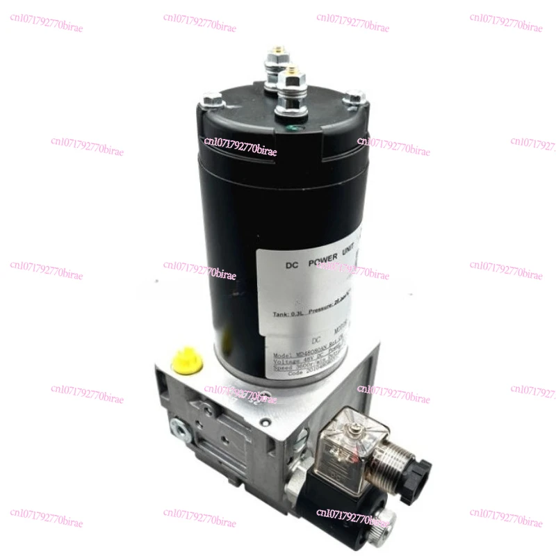 المضخة الهيدروليكية الصغيرة مايكرو تيار مستمر 48 فولت أجزاء الرافعة الشوكية الكهربائية - محطة مضخة وحدة الطاقة الهيدروليكية #4