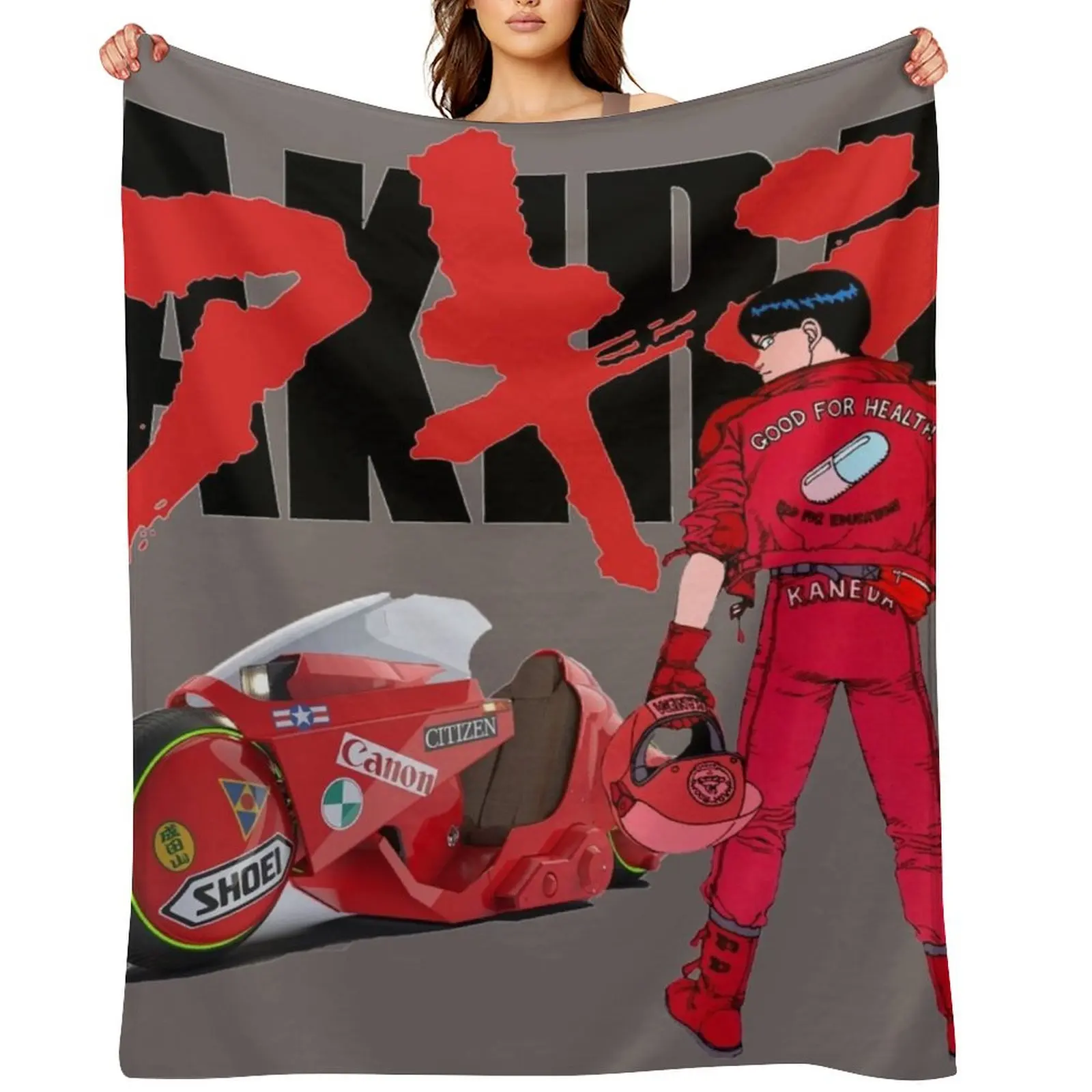

akira Throw Blanket warm for winter cosplay anime Multi-Purpose Decorative Sofas Blankets