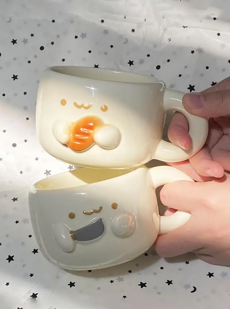 Adorable Hug Ceramic Cup Instant Noodle Mug For Home And Office Cute Coffee Mug Birthday Gift