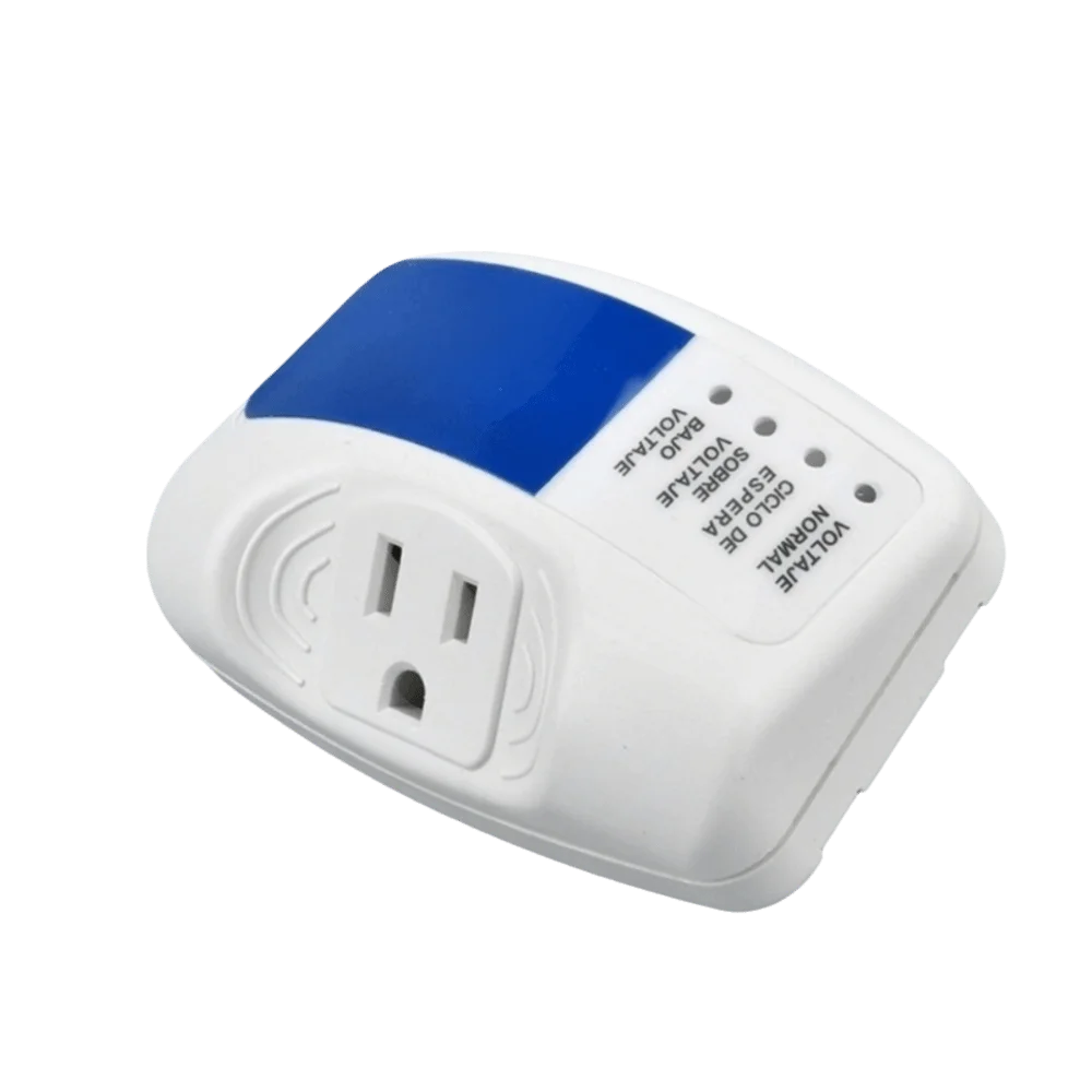 Single Outlet Surge Protector Outlet Diagnostic LEDs 15A Voltage Protector Plug Power Strip Extender For Home Appliances