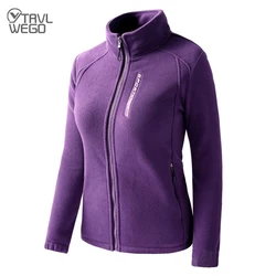 TRVLWEGO Winter Men Women Jackets Outdoor Trekking Sport Polar Fleece Heated Cloth Outing Lovers Camping Hiking Cardigan Coats