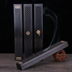 Handmade Creative Wood Aromatherapy Incense Stick Holder Hollow Incense Burner Wood Censer Box Wood Carving Crafts Chinese Gift