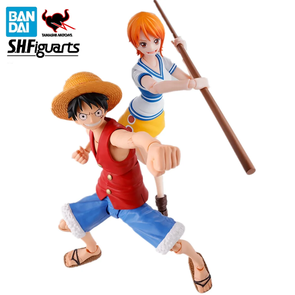 

Original BANDAI S.H.Figuarts One Piece Monkey D Luffy Nami ROMANCE DAWN Anime Action Figure PVC Model Birthday Gift