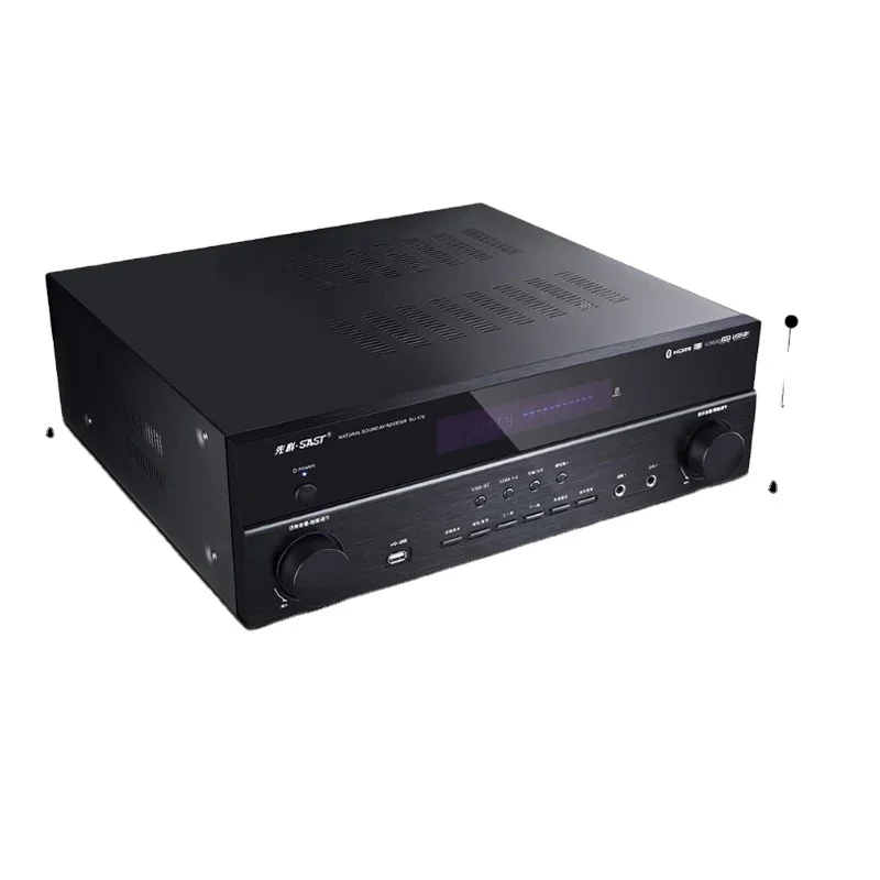 고출력 HD DTS 디코딩 홈 오디오 5.1 앰프, 블루투스 4K Hifi DB 음악 사운드 장비 스피커 앰프, 690W