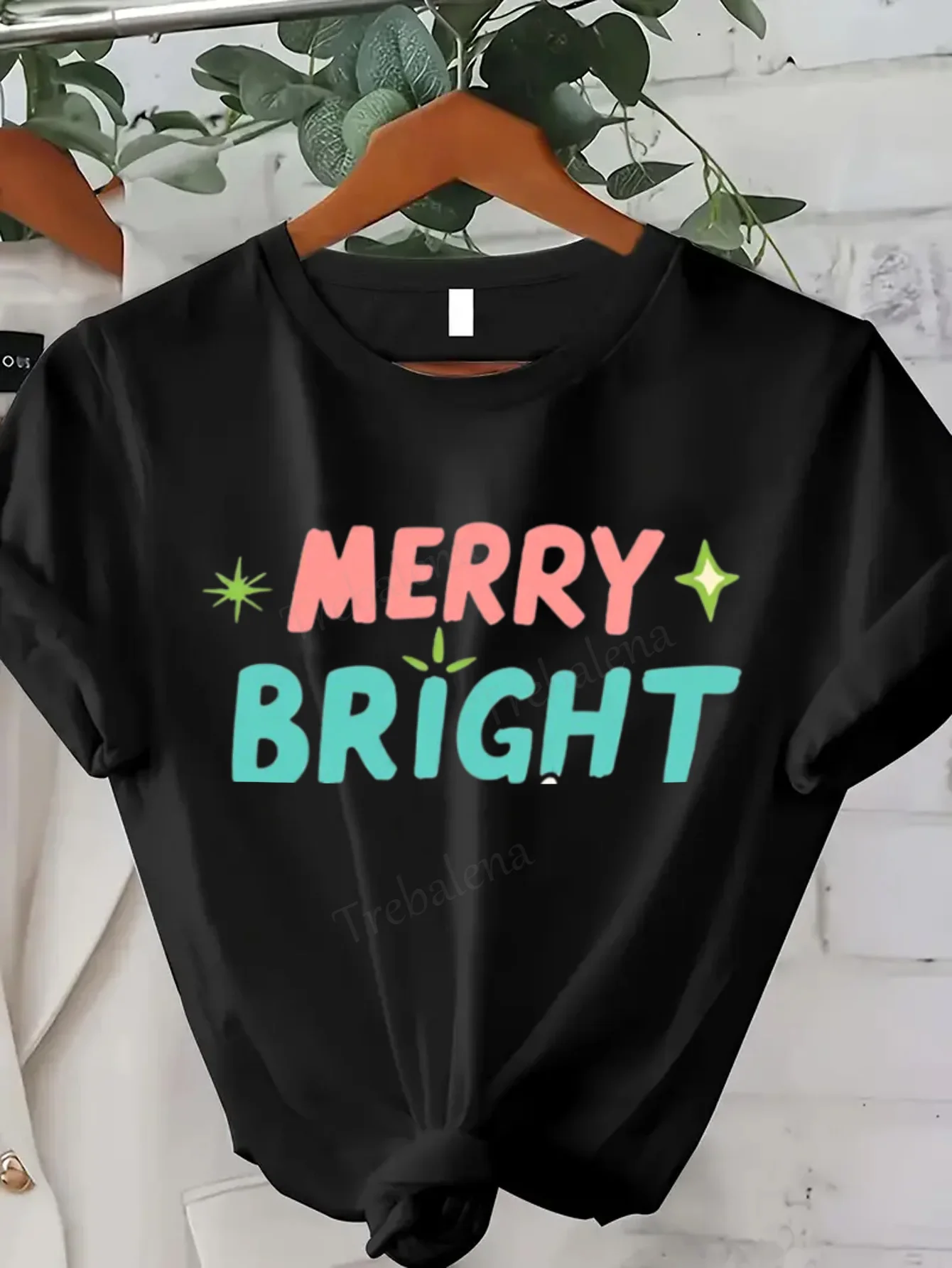 Women T-Shirt Merry… - image
