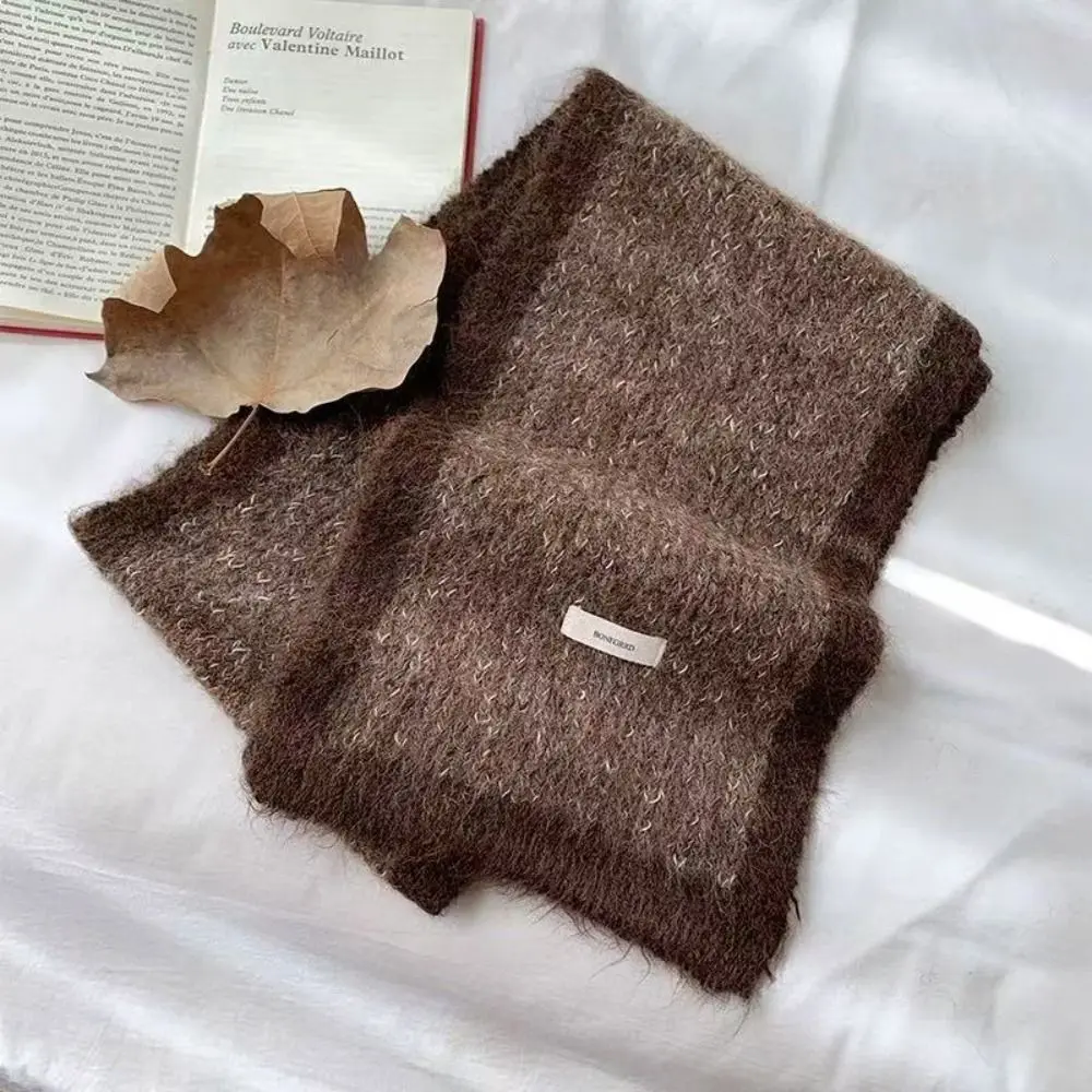 الموضة العصرية الصوف وشاح محبوك تنوعا الكورية الخريف الشتاء وشاح دافئ رشاقته الراقية الحرارية شال التفاف للنساء #3