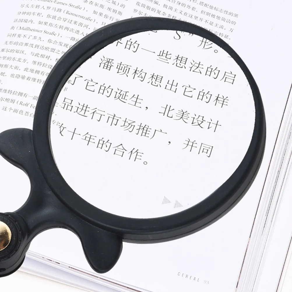 

1pc Portable Magnifying Glass 64Mm Mini Reading Observation Lens For Kids Students Elderly With Lanyard Cover Repairing