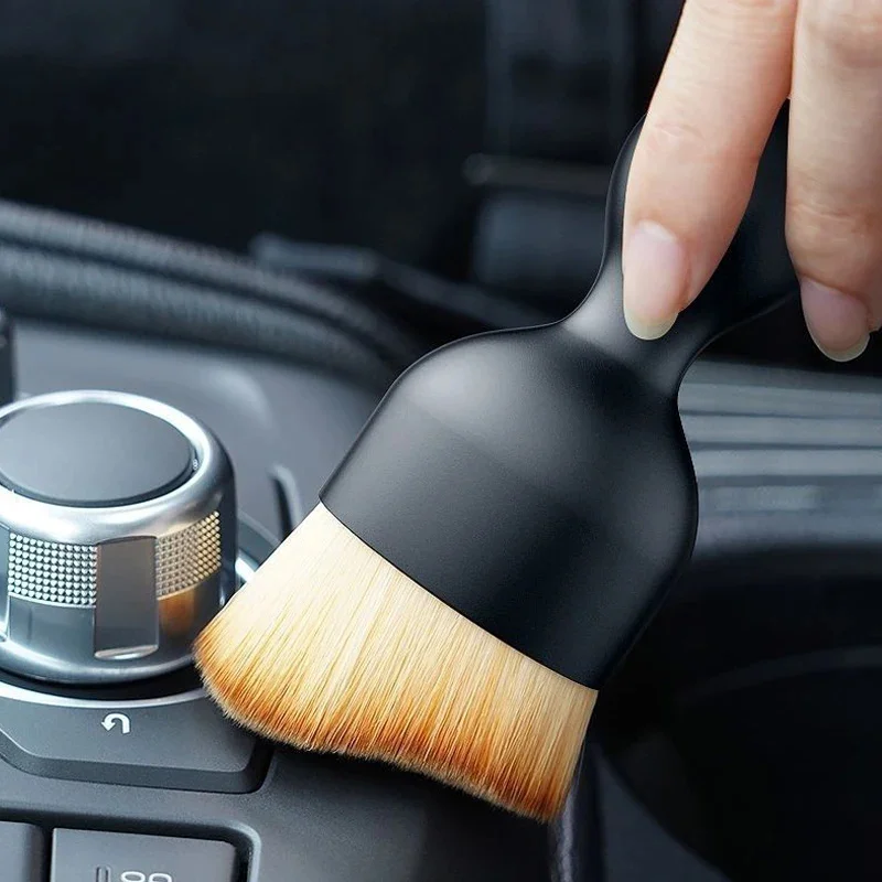 Car Interior Cleaning Tool Air Conditioner Air Outlet Cleaning Soft Brush Car Brush Car Crevice Dust Removal Artifact Brush