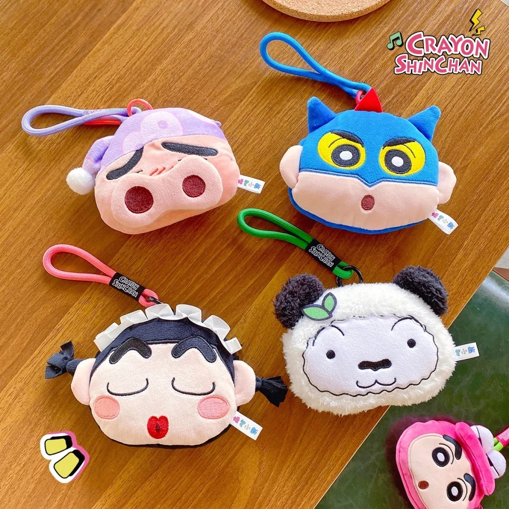 กระเป๋าตุ๊กตาแท้ลายชินจัง กระเป๋าห้อยขนาดเล็กน่ารักลายการ์ตูนสำหรับเด็กผู้หญิง ใส่เหรียญ ใส่หูฟัง ของขวัญสำหรับเด็กผู้หญิง