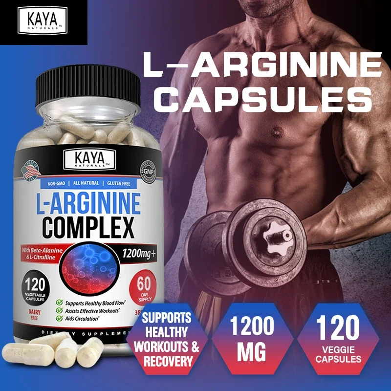 Arginine Complex Capsules – Supports Healthy Blood Flow, Improves Endurance, Energy Production, and Muscle Growth