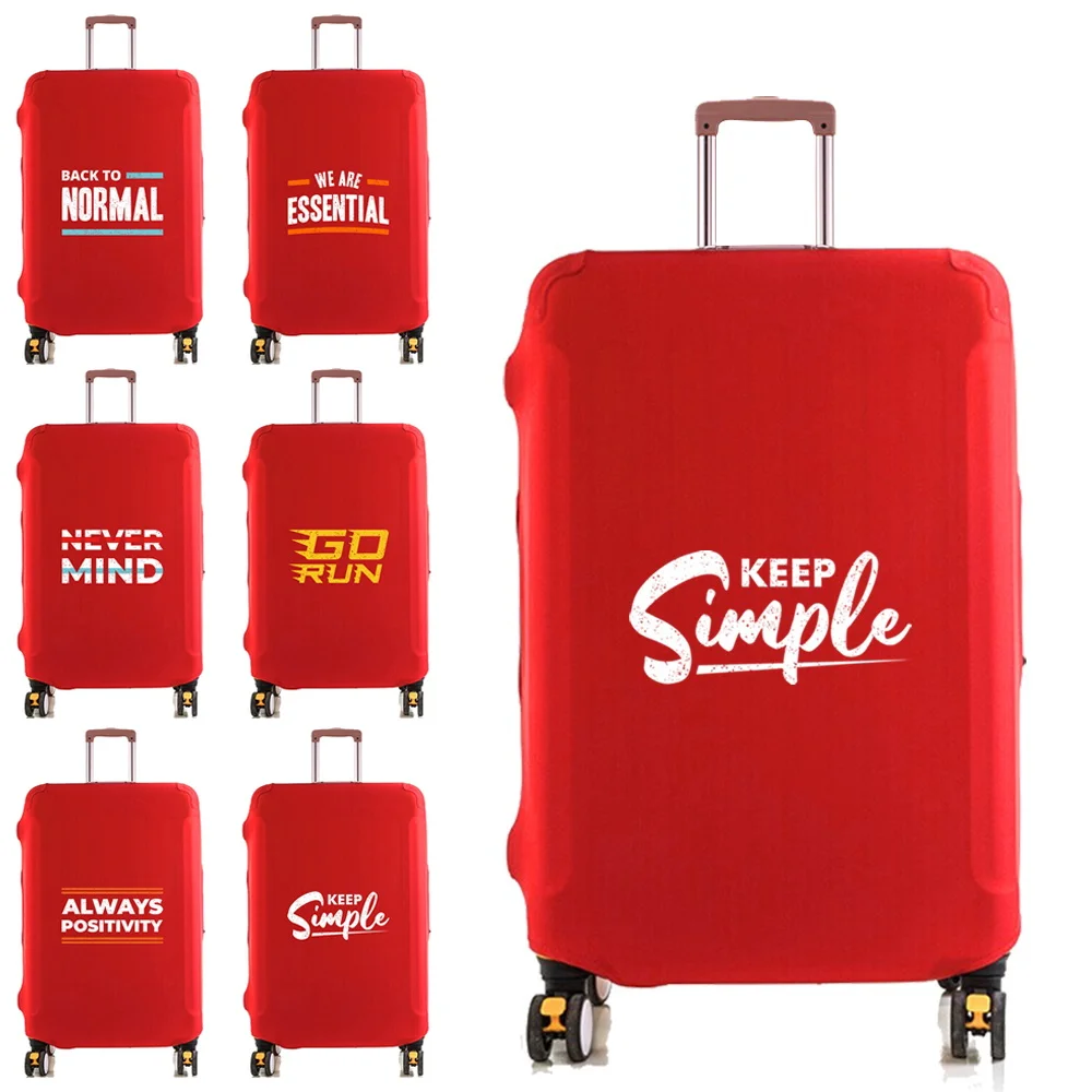 

Luggage Suitcase Cover Protector Elastic Dustroof 18~28Inch Travel Protective Cover Case Travel Accessories Phrase Pattern Print