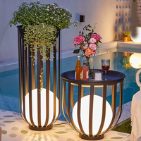 Designer Creative Floor Lamps Solar Garden Waterproof Villa Courtyard Landscape Lawn Residential Terrace Art LED Standing Lights