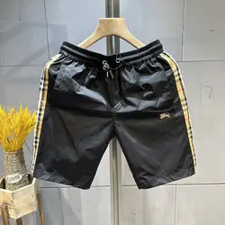 Men's new summer high-end printed shorts fashion trend thin quick-drying outer wear medium pants large pants