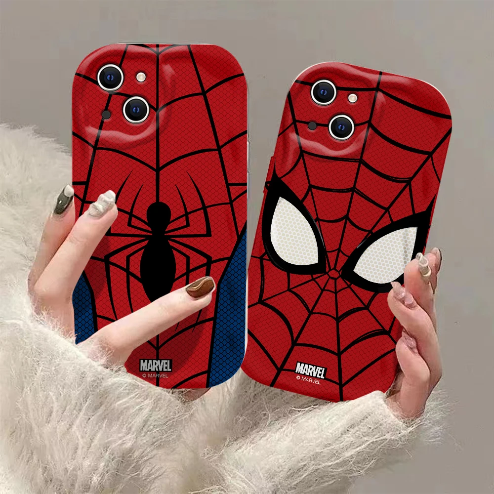 Marvels Spidermans Venoms 3D Wave Case For OPPO A98 A94 A93 A92 A79 A78 A76 A58 A57 A55 A38 A33 A17 A16 15 2020 4G 5G Back Cover